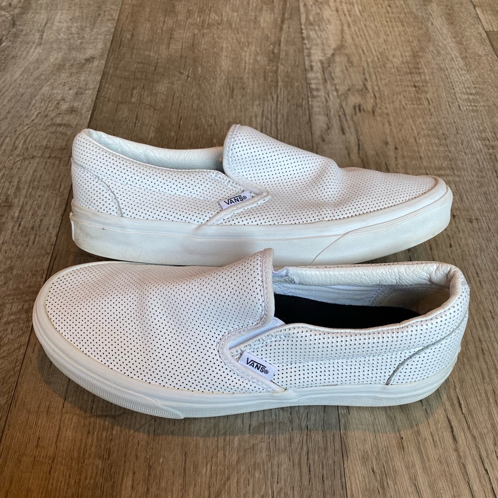 Leather Slip On Vans